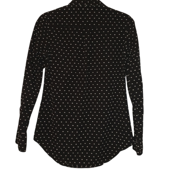 a.n.d eawy Collared Button Down Front Pocket Long Sleeve Textured S Top - Picture 2 of 13